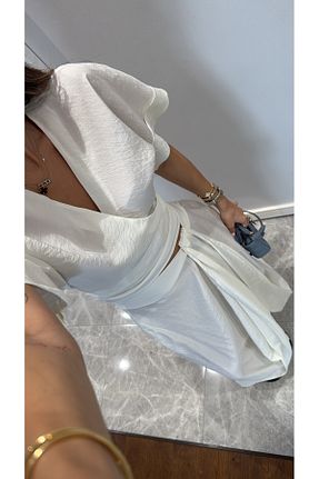 ست بالاتنه و پائین تنه سفید زنانه پنبه ای sinemkivanc co - کد 940827229