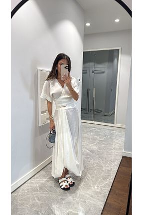 ست بالاتنه و پائین تنه سفید زنانه پنبه ای sinemkivanc co - کد 940827229