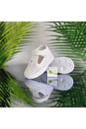 صندل سفید بچه گانه پاشنه تخت elma bebe - کد 930312436