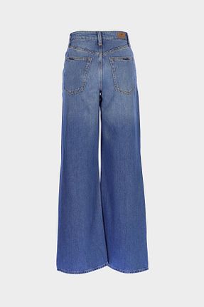 شلوار جین آبی زنانه پاچه گشاد CROSS JEANS - کد 940822457