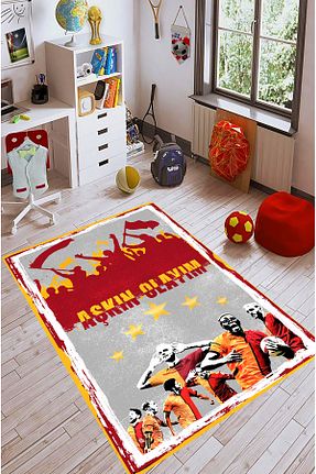 فرش بچه گانه طوسی پلی استر evim concept - کد 772289186
