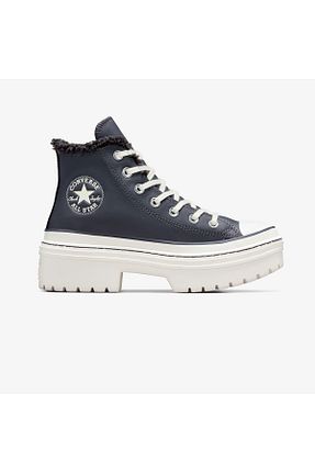 بوت / نیم بوت سرمه ای زنانه پاشنه تخت Converse - کد 929302661