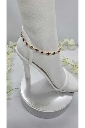 خلخال جواهر زرد زنانه استیل (فولاد) michelle takı zerafetin yeni adresi - کد 940855054