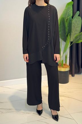 ست بالاتنه و پائین تنه حجاب مشکی زنانه رگولار Ceremony - کد 940913546