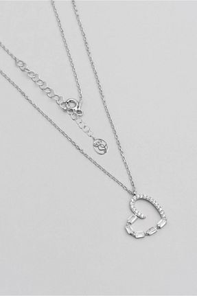 گردنبند نقره سفید زنانه 925 عیار So Chic - کد 156120327