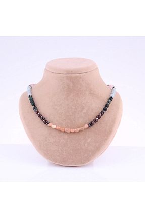 گردنبند جواهر رنگی زنانه سنگ طبیعی OSMANLI DOĞAL TAŞ - کد 267662170