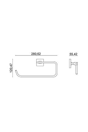 پایه دستمال توالت برنجی ÇELİK BANYO - کد 310872282