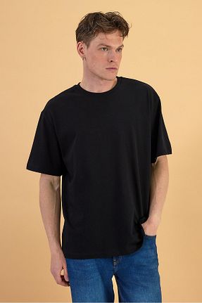 تیشرت مشکی مردانه یقه دوچرخه VENA - کد 830671353