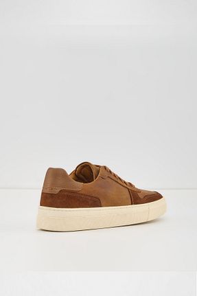 کفش اسنیکر قهوه ای مردانه چرم اصل Aldo - کد 855778684