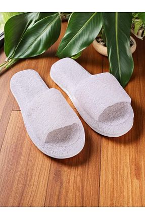 دمپائی سفید زنانه پارچه ای Ender Home - کد 170673175