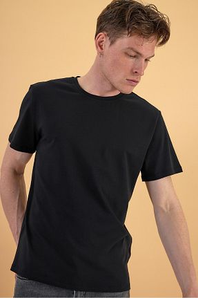 تیشرت مشکی مردانه رگولار VENA - کد 830792007