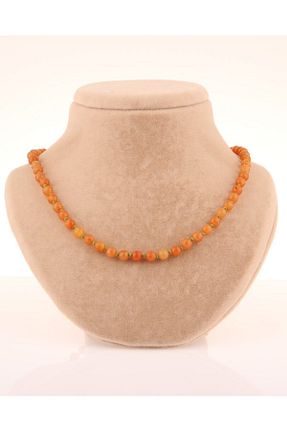 گردنبند جواهر نارنجی زنانه سنگ OSMANLI DOĞAL TAŞ - کد 213871204