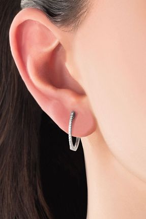 گوشواره نقره سفید زنانه 925 عیار So Chic - کد 780344743