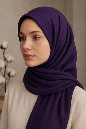 شال بنفش زنانه پنبه ای Rell Home - کد 930245583