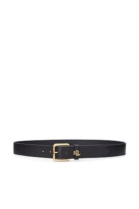 کمربند مشکی زنانه چرم خالص Ralph Lauren - کد 933561170