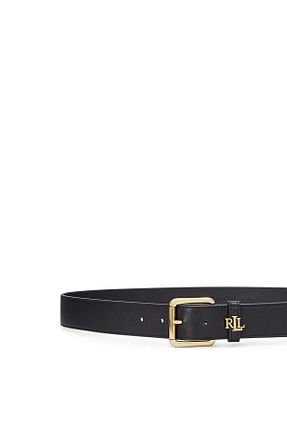کمربند مشکی زنانه چرم خالص Ralph Lauren - کد 933561170