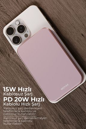 پاور بانک صورتی 3000 - 7900 Woyax - کد 810681529