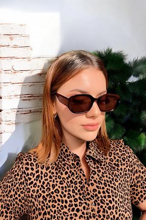 عینک آفتابی قهوه ای زنانه 63 Eyesofia - کد 940824076