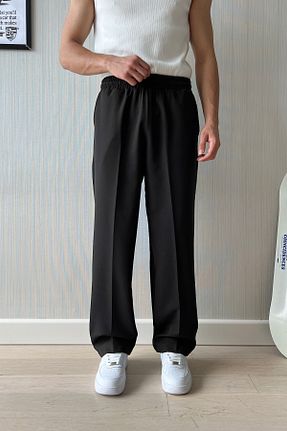شلوار مشکی مردانه پارچه Flaw Wear - کد 854598518