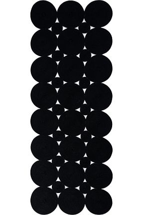 کناره مشکی پلی پروپیلن Cool Halı - کد 897950045