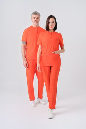 لباس کار نارنجی ÇİZGİ MEDİKAL - کد 933672837