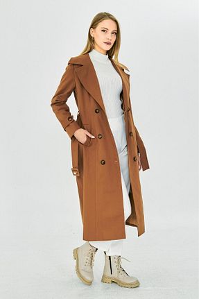 ترنچکت قهوه ای زنانه %100 پنبه PASTELASTORE - کد 871189535