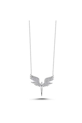 گردنبند نقره طوسی زنانه 925 عیار ZEY GÜMÜŞ - کد 902560796