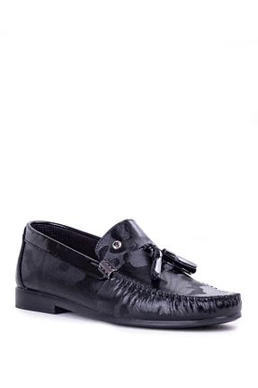 کفش کژوال مشکی مردانه چرم خالص Pierre Cardin - کد 799694334