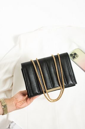 کیف دوشی مشکی زنانه چرم مصنوعی MODA ELF - کد 832915792