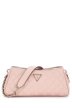کیف دوشی صورتی زنانه چرم مصنوعی Guess - کد 886636409