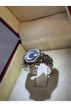 انگشتر نقره سفید مردانه زیرکن vogutima - کد 925061441
