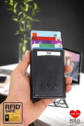 کیف پول مشکی زنانه ابعاد کوچک POLOGRAND London - کد 937322086