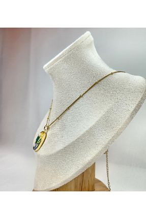 گردنبند استیل ( فولاد ) زرد زنانه استیل (فولاد) Nilsu Jewellery Accessory - کد 896425209