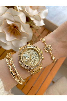 ساعت مچی طلائی زنانه 36-40 میلی متر Arzu Butik - کد 278148963