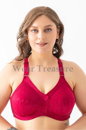 سوتین ورزشی زرشکی زنانه گلدار wear treasure - کد 927616158