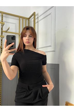 بلوز مشکی زنانه ساده LONELY WOLF - کد 938502899