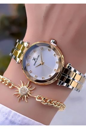 ساعت مچی طلائی زنانه 38 میلی متر Daniel Klein - کد 840768144