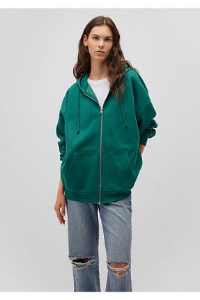 سوئیشرت سبز زنانه ساده Mavi - کد 750192893