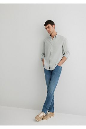 شلوار جین آبی مردانه پاچه تنگ Mavi - کد 851567207