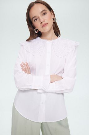 پیراهن حجاب سفید زنانه رگولار Defacto - کد 921656940