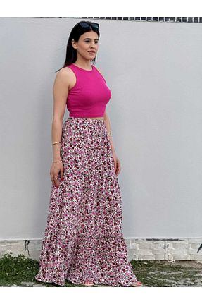 دامن صورتی زنانه ویسکون ENDAMIM - کد 893589922