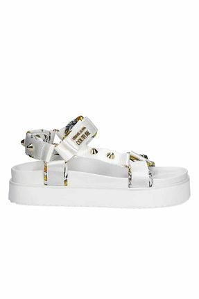 صندل سفید زنانه پاشنه پر Versace - کد 926339540