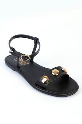 صندل مشکی زنانه پاشنه تخت Capone Outfitters - کد 940109894