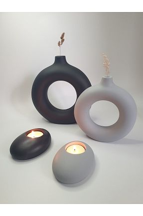 گلدان مشکی Lapida Home Decor - کد 926857582