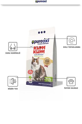شن گربه Doğal/Bentonit Kumlar PureOxi - کد 940983516