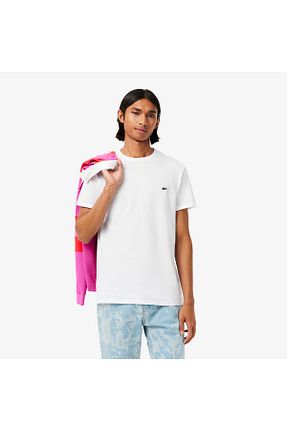 تیشرت سفید مردانه رگولار Lacoste - کد 3069378