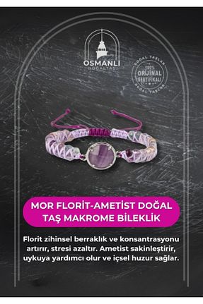 دستبند جواهر رنگی زنانه سنگ طبیعی OSMANLI DOĞAL TAŞ - کد 669896885