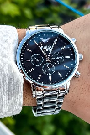 ساعت مچی مشکی مردانه 41-45 میلی متر S.POLO - کد 824167338
