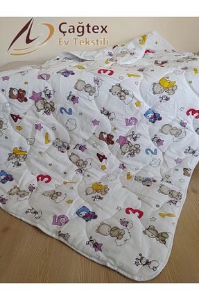لحاف کودک و نوزاد سفید 100 x 150 ÇAĞTEXX - کد 930950091