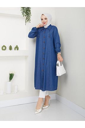 کلاه و ابایا آبی زنانه جین Pamuk Butik - کد 834986186